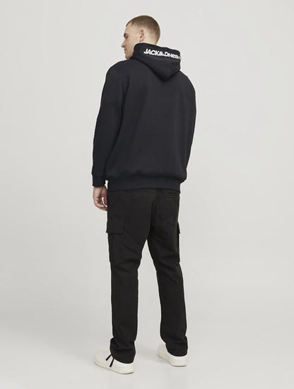 Jack & Jones Jjolive Kaputzenpullover in schwarz