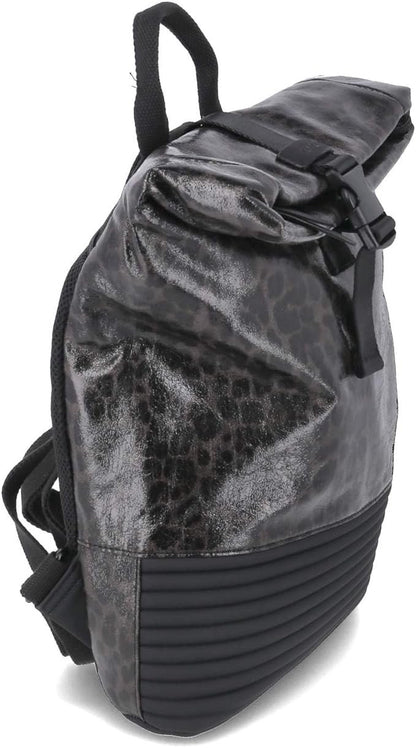 rieker H1426 Cityrucksack Damen Schwarz Grau