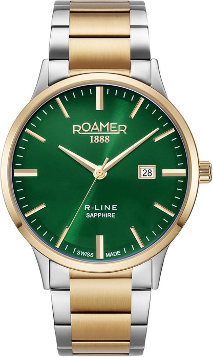 Roamer Herren Armbanduhr  R-Line Classic 43 mm Armband Edelstahl 718833 48 75 70