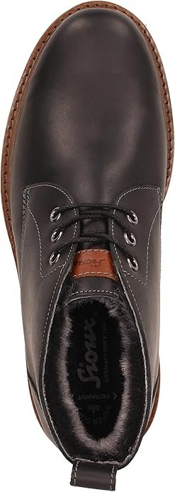 Sioux Adalrik Herren Schnür-Stiefeletten, Schwarz