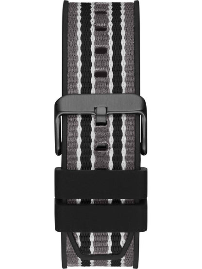 Guess Herren Armbanduhr Pilot 48 mm Mehrfarbiges Armband Armband Silicone and fabric GW0415G3