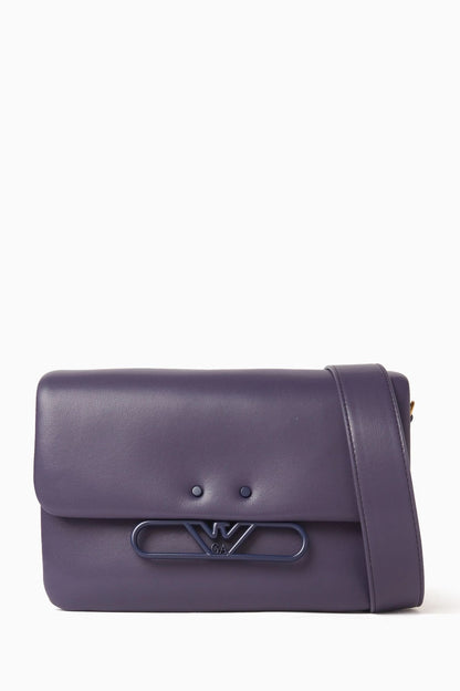 Emporio Armani Umhängetasche Damen Schultertasche Purple EW002925 AF17556 UA063