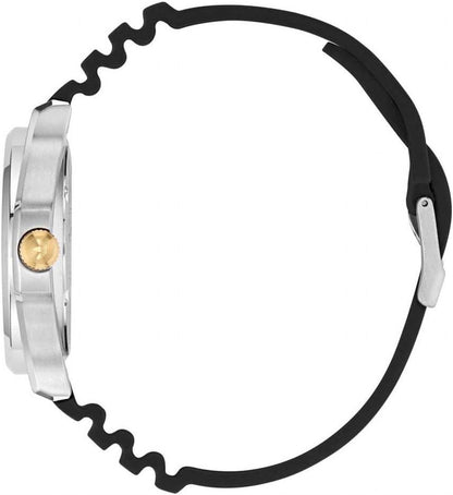 adidas Expression Three Unisex Armbanduhr, Quarz Analog, Edelstahl, 41 mm, Silikonarmband, Schwarz, 5 bar, Zifferblattfarbe: Schwarz, AOFH25503