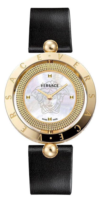 Versace Damen-Armbanduhr Eon Perlmutt Schwarz VE7901924