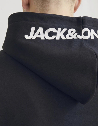 Jack & Jones Jjolive Kaputzenpullover in schwarz