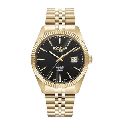 Roamer Herren Armbanduhr Amalfi Gents 42 mm Armband Stainless Steel 852833 48 55 20