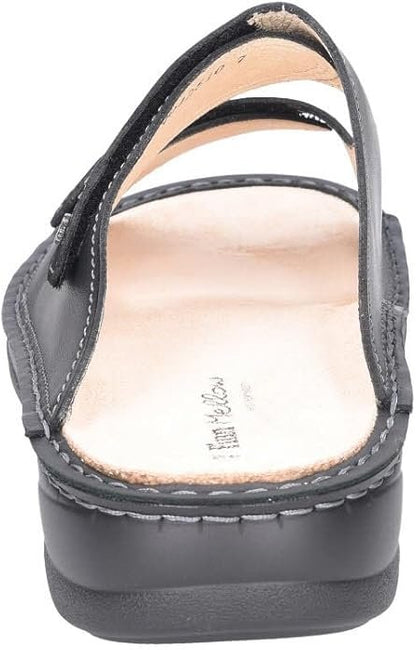 Finn Comfort Psara Herren Pantoletten, Schwarz