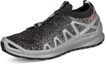 LOWA Fusion LO Herren Wanderschuhe, Grau Schwarz