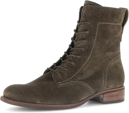 Gabor Schnür-Stiefelette Damen Oliv