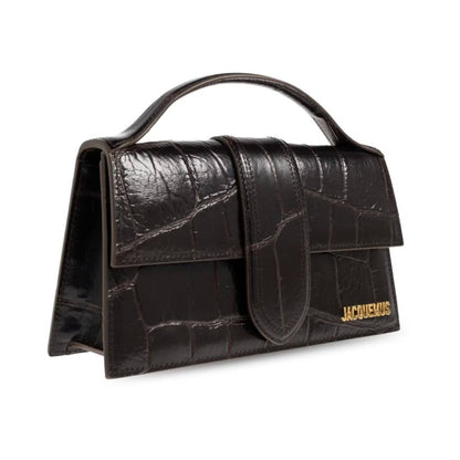 Jacquemus Tasche Unisex Le Grand Bambino Dark Brown Cocco BAW00007-AC07A16-880
