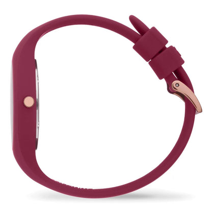 Ice-Watch Armbanduhr Damen ICE Flower Anemone bouquet Small bordeaux weiß 021736