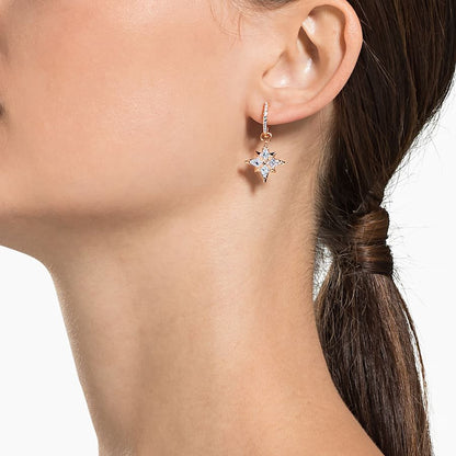 Swarovski SYMBOLICA:PE HOOP STAR CZWH/CRY/ROS  5494337