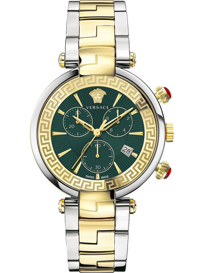 Versace Damen Armbanduhr Chronograph Revive 41mm Armband Edelstahl VE2M005 21