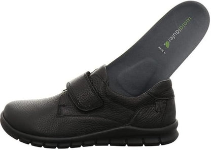 Waldläufer Hector Herren Halbschuhe, Schwarz