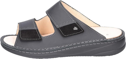 Finn Comfort Psara Herren Pantoletten, Schwarz