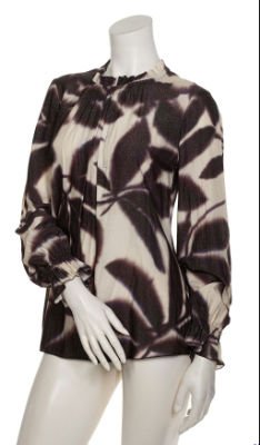 Bluse mit kleinem Stehkragen
