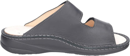 Finn Comfort Psara Herren Pantoletten, Schwarz