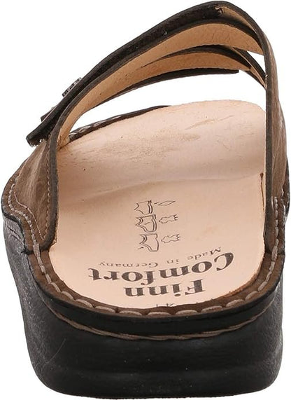 Finn Comfort Korfu Damen Komfort Sandalen, Braun Tabak