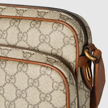 Gucci Gg Canvas Shoulder Bag Medium GG Emblem Crossbody Beige/Braun 821160‑FAED3‑9786