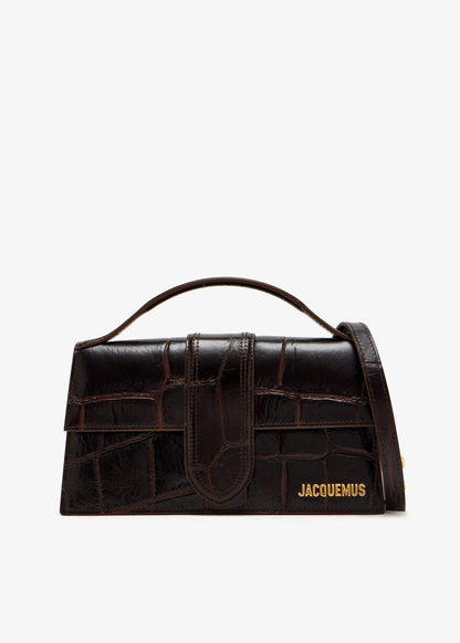 Jacquemus Tasche Unisex Le Grand Bambino Dark Brown Cocco BAW00007-AC07A16-880
