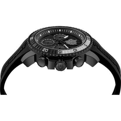 Plein Sport Herren Chronograph Powerlift PSPBA1223 Edelstahl / Schwarz 45 mm
