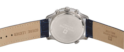 Swiss Alpine Military Herren Armbanduhr 45 mm Armband Leder 7078.9535