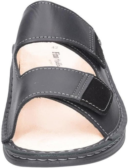 Finn Comfort Psara Herren Pantoletten, Schwarz