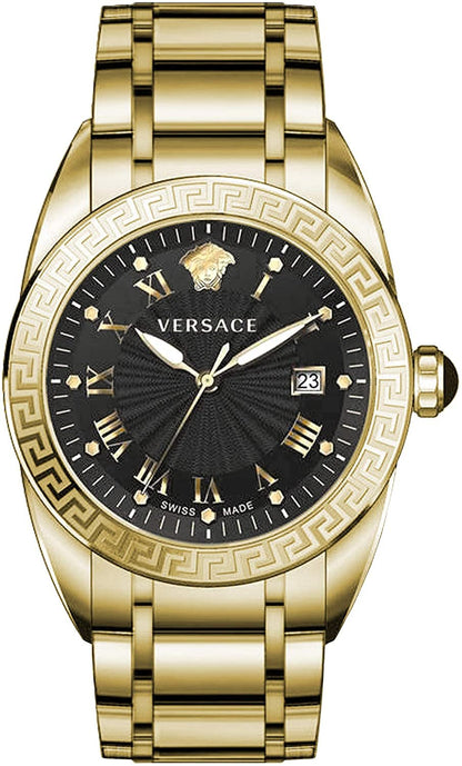Versace Herren Armbanduhr V-SPORT II 3H.D/BLK B/IP2N IP2N VFE16 0017
