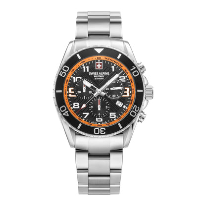 Swiss Alpine Military Herren Armbanduhr Chronograph Raptor silber 7029.9139