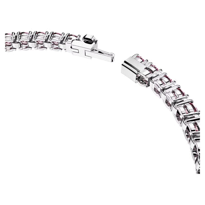 Swarovski Armband Unisex Matrix Tennis Rundschliff Rosa Rhodiniert Größe S 5648930