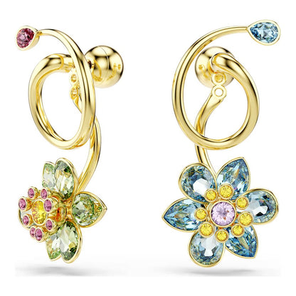 Swarovski Idyllia Drop-Ohrhänger Verschiedene Schliffe, Blume, Mehrfarbig 5709025