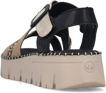 rieker V1063 Plateau Sandalen Kombi