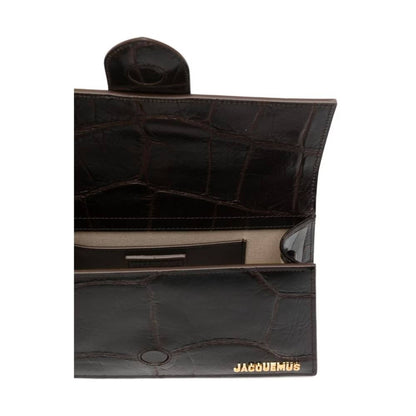 Jacquemus Tasche Unisex Le Grand Bambino Dark Brown Cocco BAW00007-AC07A16-880