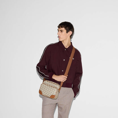 Gucci Gg Canvas Shoulder Bag Medium GG Emblem Crossbody Beige/Braun 821160‑FAED3‑9786