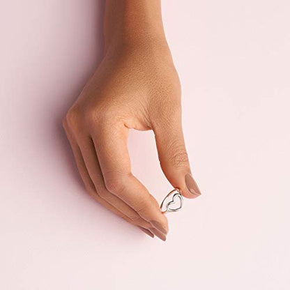 Pandora Damen-Partnerschaftsringe 925 Sterlingsilber mit '- Ringgröße 54 198613C00-54