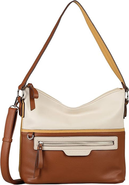 Beuteltasche Jule Mixed Cognac