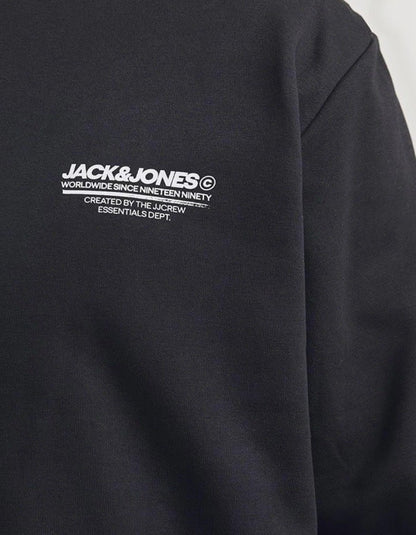 Jack & Jones Jjolive Kaputzenpullover in schwarz