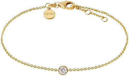 Xenox Damen Armband mit Zirkonia Stein 18,5 Gold XS7320G