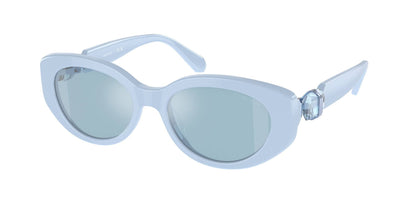 Swarovski Sonnenbrille Damen Hellblau Silber 0SK6002 1006N1