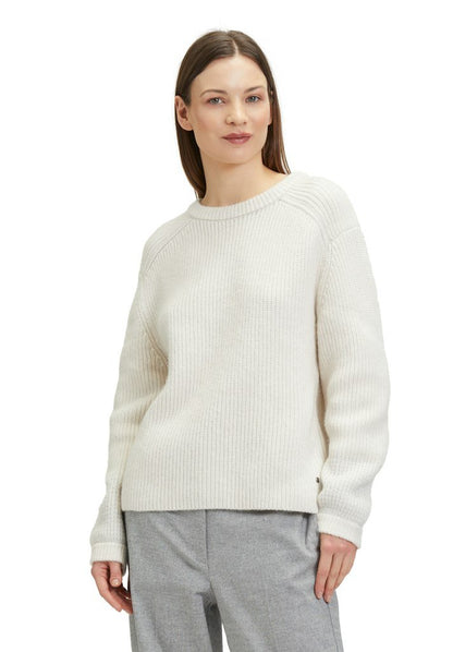 Betty & Co. Strickpullover Kurz 1/1 Arm, White Sand - 103285436